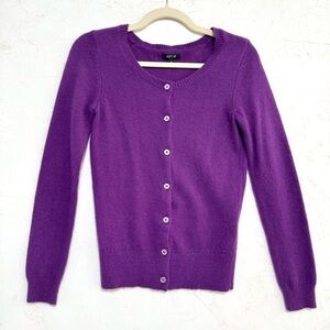 Apt. 9 Purple Angora Blend Button Front Cardigan Sweater Women’s Small